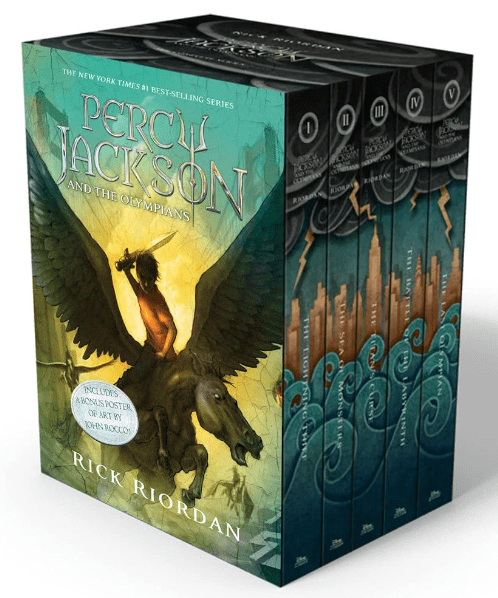 Percy Jackson 5 Book Hard Cover Set by Rick shops riordan