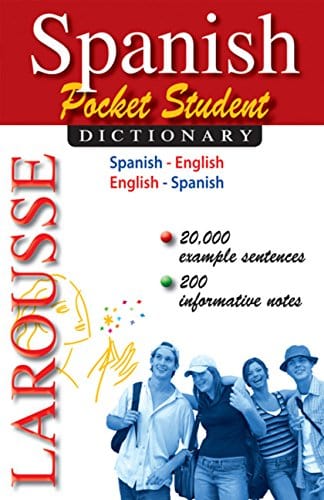 Marissa's Books & Gifts, LLC 9782035410412 Paperback Larousse Pocket Student Dictionary: Spanish-English / English-Spanish