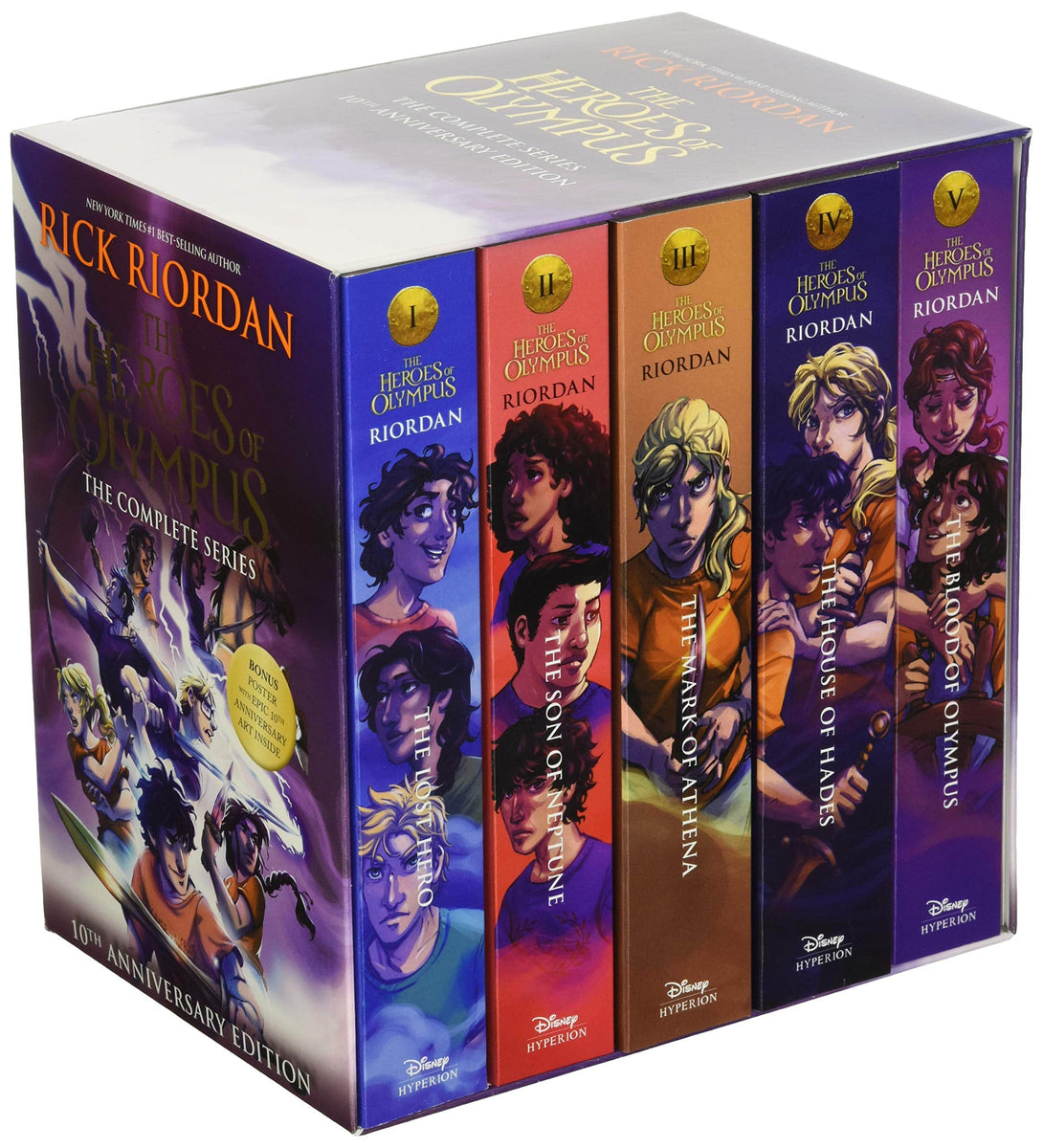 The Heroes of Olympus Paperback Boxed Set (Books 1-5, 10th Anniversary