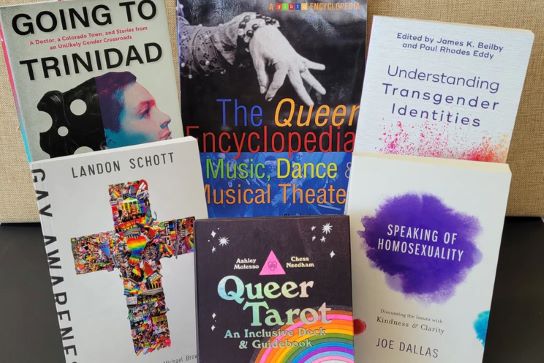 A collection of various LGBTQ+ books