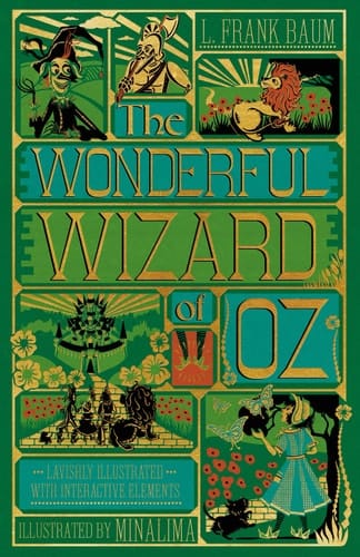 Marissa's Books & Gifts, LLC 9780063055735 Hardcover The Wonderful Wizard of Oz: Illustrated with Interactive Elements (Minalima Classics)