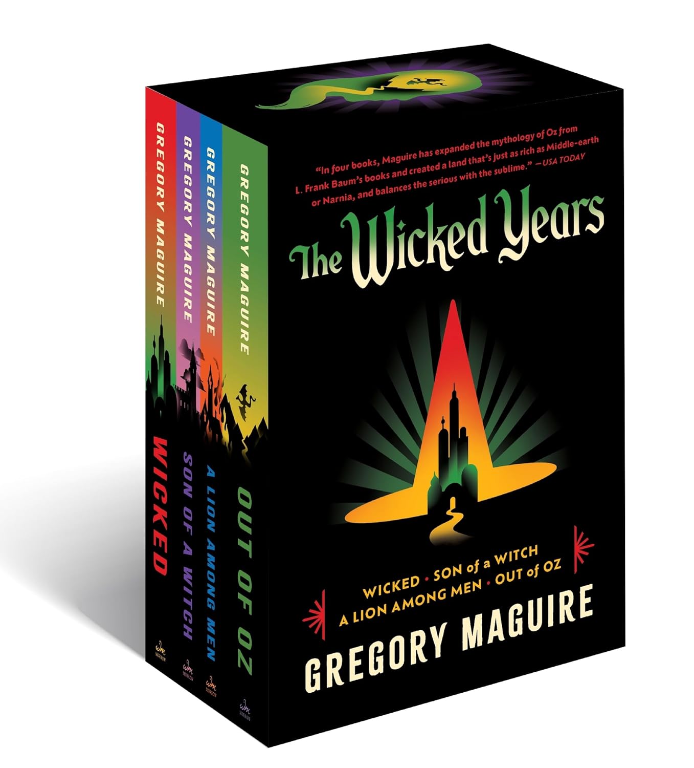 Marissa's Books & Gifts, LLC 9780063399785 Paperback The Wicked Series Box Set: Wicked / Son of a Witch / Out of Oz / A Lion Among Men (Wicked Years)