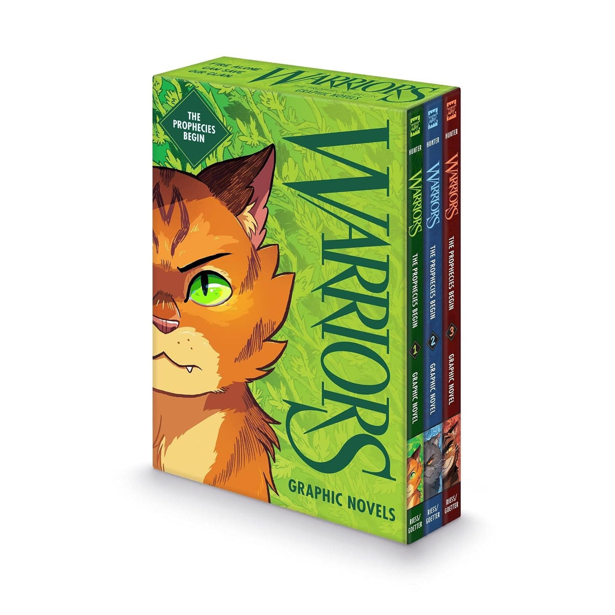 Ingram 9780063440104 Paperback The Warriors Graphic Novel Box Set: The Prophecies Begin: The Complete First Arc, Books #1-#3