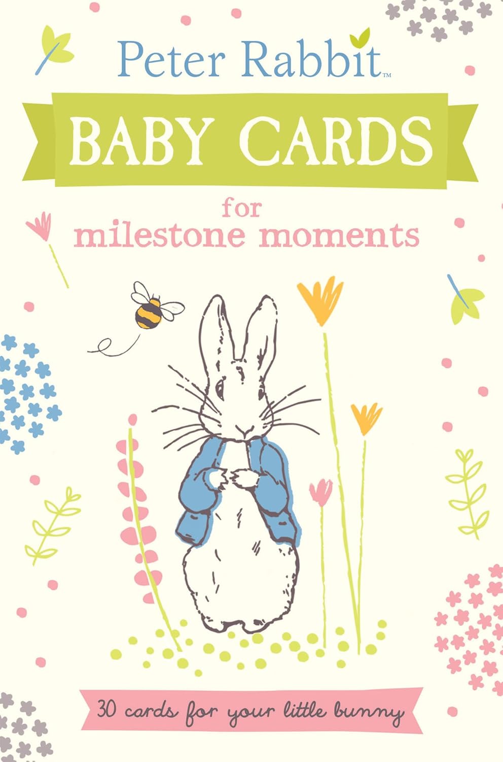 Marissa's Books & Gifts, LLC 9780241408964 Peter Rabbit Baby Cards for Milestone Moments: 30 Cards for Your Little Bunny