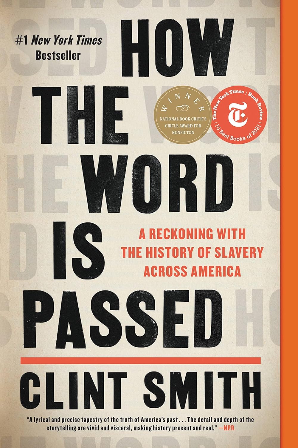 Marissa's Books & Gifts 9780316492928 Paperback How the Word is Passed: A Reckoning with the History of Slavery Across America
