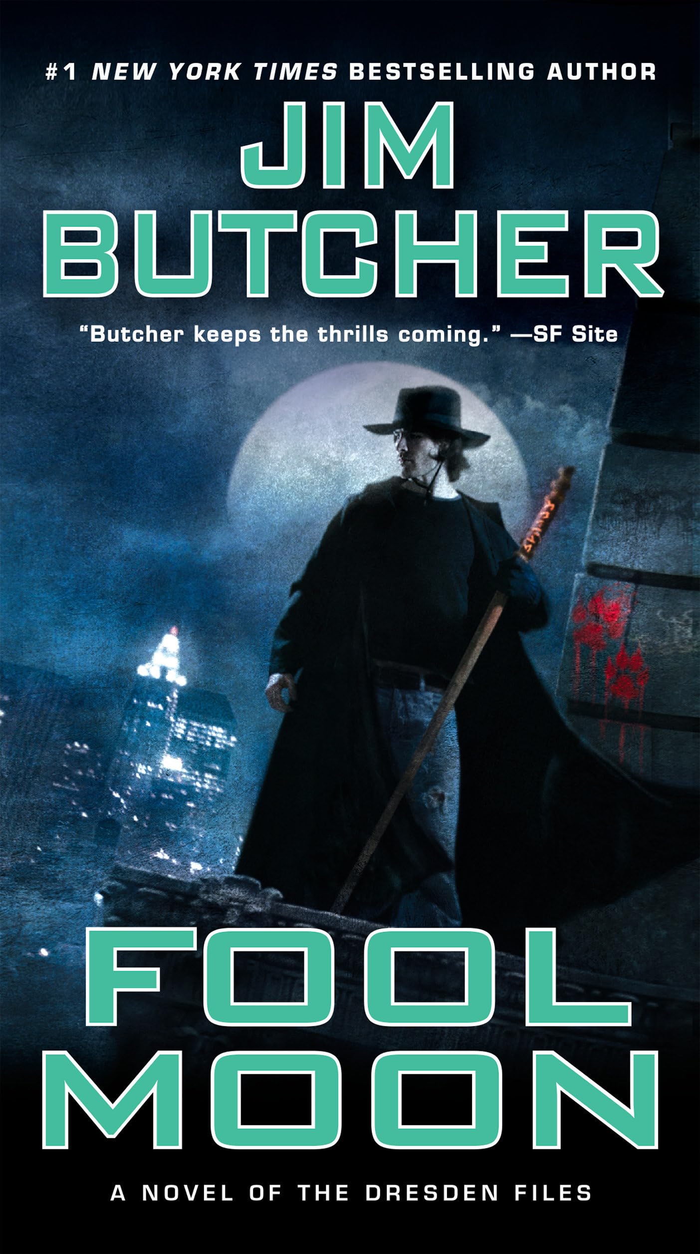 Marissa's Books & Gifts, LLC 9780451458124 Mass Market Paperback Fool Moon (The Dresden Files, Book 2)