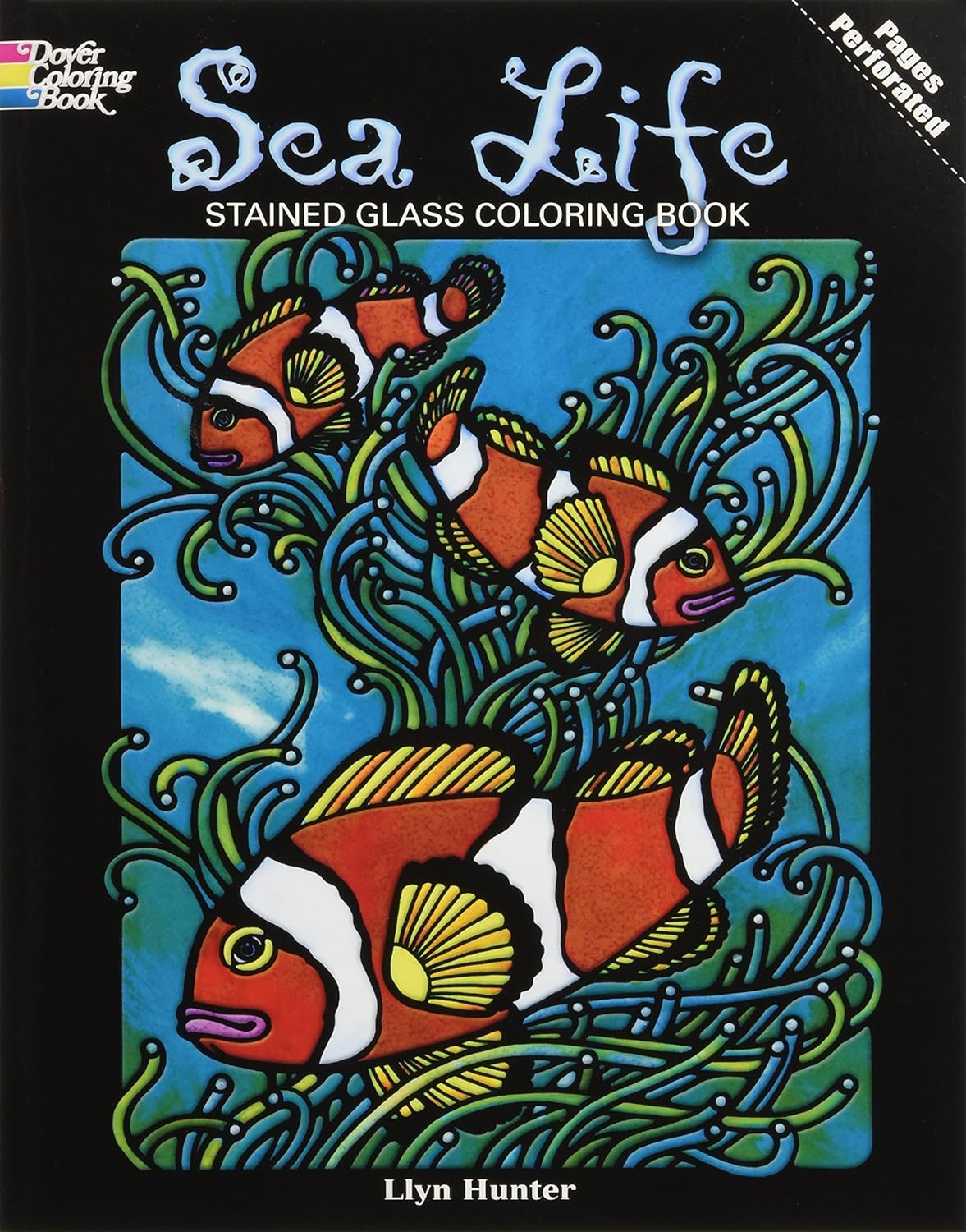 Marissa's Books & Gifts, LLC 9780486264929 Sea Life Stained Glass Coloring Book