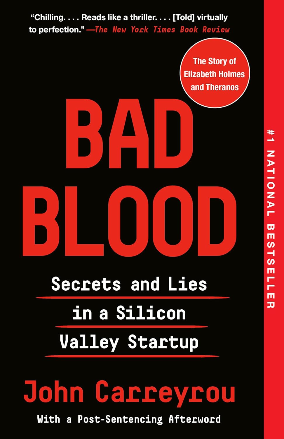 Marissa's Books & Gifts 9780525431992 Paperback Bad Blood: Secrets and Lies in a Silicon Valley Startup