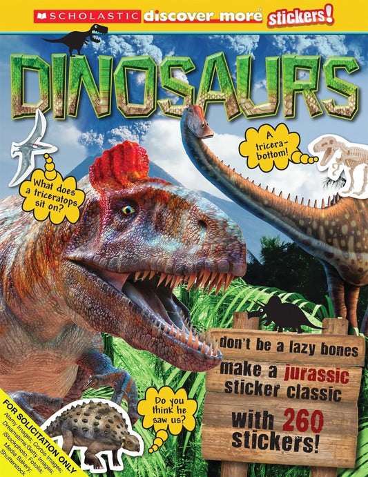 Marissa's Books & Gifts, LLC 9780545636278 Scholastic Discover More: Dinosaurs Stickerbook