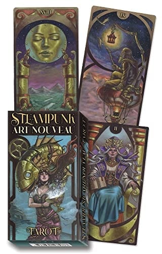 Marissa's Books & Gifts, LLC 9780738774084 Tarot Cards & Booklet Steampunk Art Nouveau Tarot Deck
