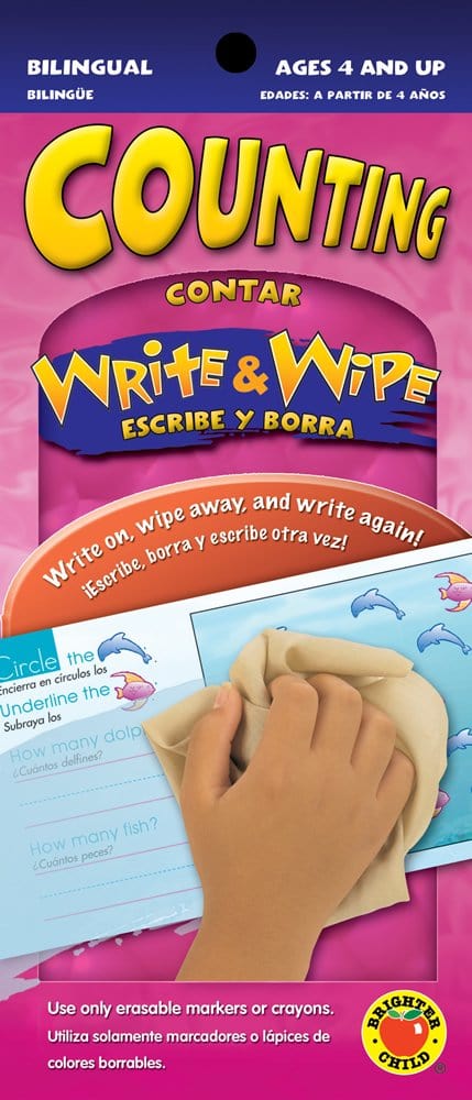 Marissa's Books & Gifts, LLC 9780769656441 Write & Wipe Counting: Escribe y Borra Contar (Spanish Edition)