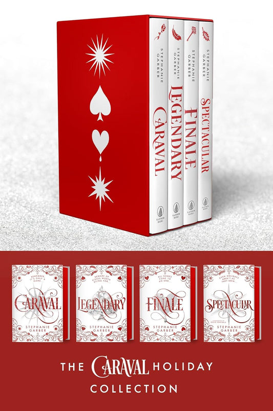 Marissa's Books & Gifts 9781250368881 Deluxe Hardcover Box Set Caraval 4-Book Holiday Collection Box Set