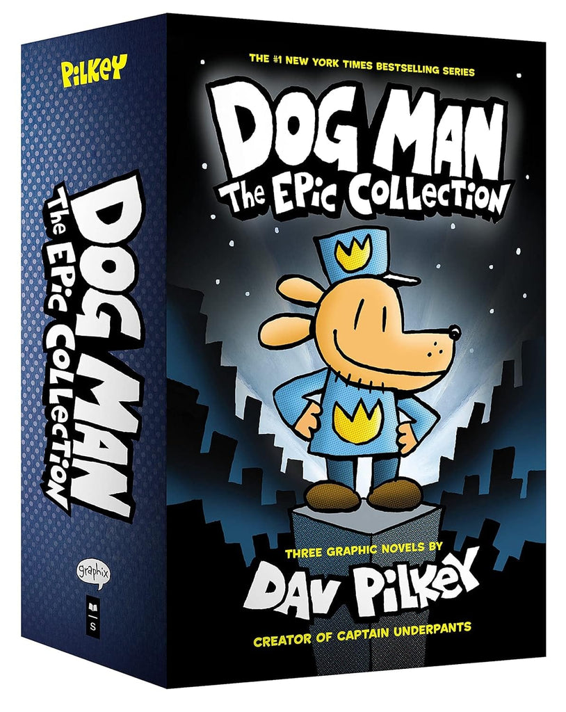 Marissa's Books & Gifts, LLC 9781338230642 Dog Man the Epic Collection (Dog Man Box Set, Books 1-3)