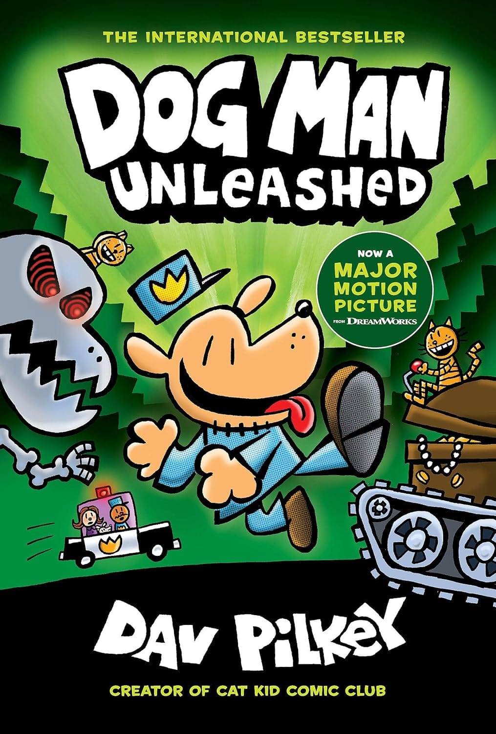 Marissa's Books & Gifts 9781338741049 Hardcover Dog Man: Unleashed (Dog Man, Book 2)
