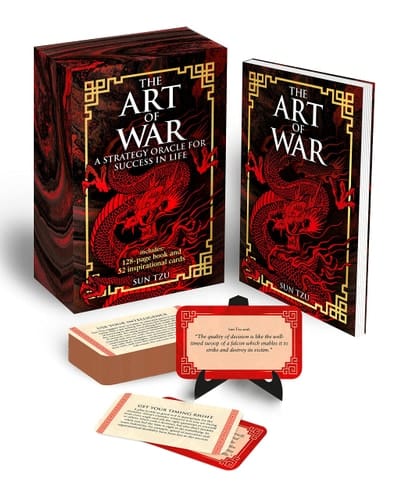 Marissa's Books & Gifts, LLC 9781398818934 Tarot Cards & Booklet The Art of War Book & Card Deck: A Strategy Oracle for Success in Life: Includes 128-page Book and 52 Inspirational Cards