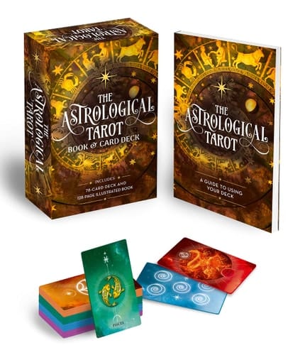 Marissa's Books & Gifts, LLC 9781398822429 Tarot Deck The Astrological Tarot Book & Card Deck: Includes a 78-Card Deck and a 128-Page Illustrated Book (Sirius Oracle Kits)