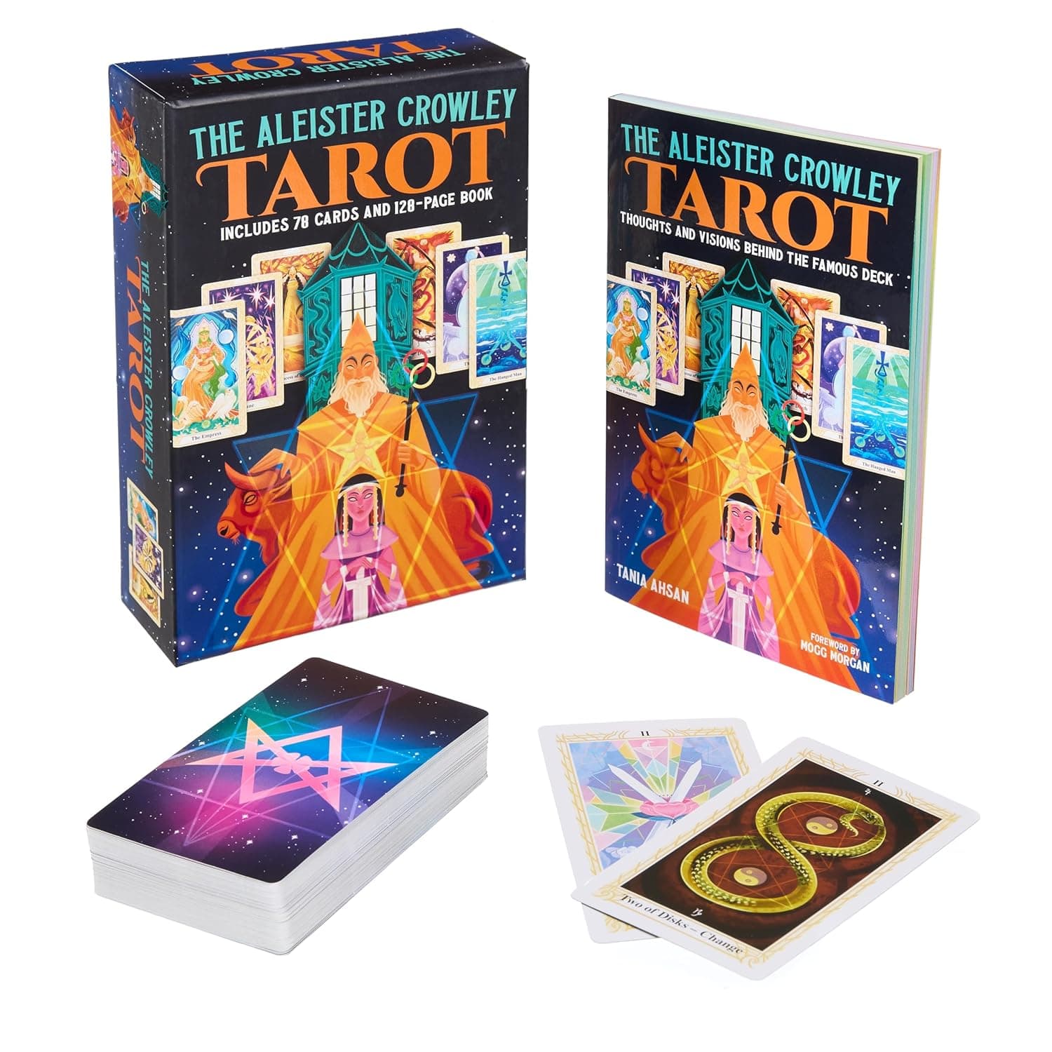 Marissa's Books & Gifts 9781398825833 Tarot Deck & Booklet The Aleister Crowley Tarot Book & Card Deck: Includes a 78-Card Deck and a 128-Page Illustrated Book (Sirius Oracle Kits)