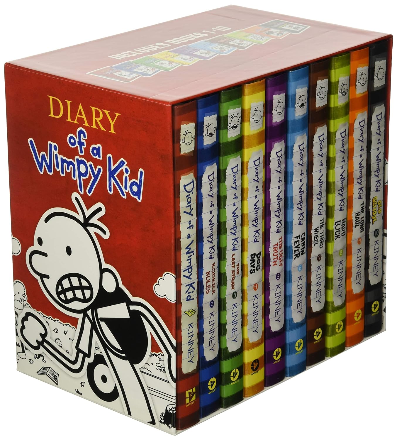 Marissa's Books & Gifts, LLC 9781419724701 Diary of a Wimpy Kid Box of Books (Books 1-10)