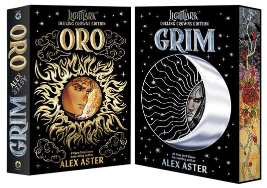 Alex Aster 9781419785627 Grim and Oro: Dueling Crowns Edition (a Lightlark Saga Deluxe Companion Book)