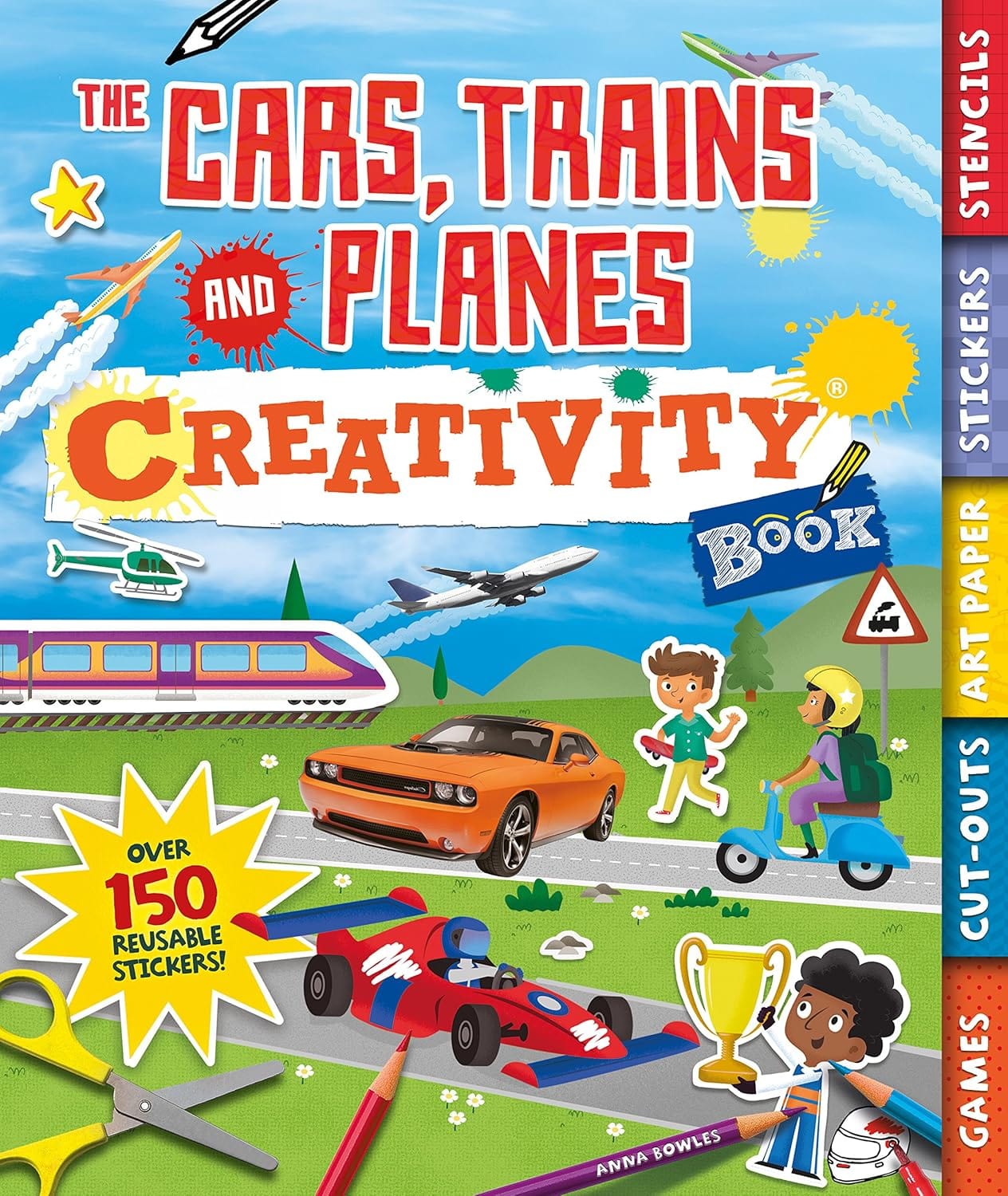 Marissa's Books & Gifts, LLC 9781438007793 The Cars, Trains and Planes Creativity Book