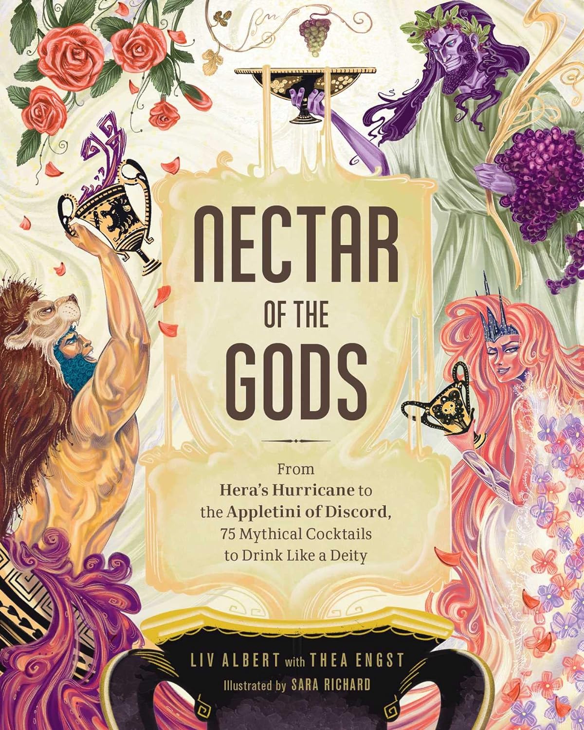 Marissa's Books & Gifts, LLC 9781507217993 Hardcover Nectar of the Gods: From Hera's Hurricane to the Appletini of Discord, 75 Mythical Cocktails to Drink Like a Deity