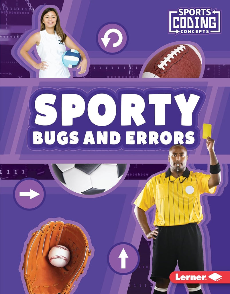 Marissa's Books & Gifts, LLC 9781541576933 Hardcover Sporty Bugs and Errors (Sports Coding Concepts)