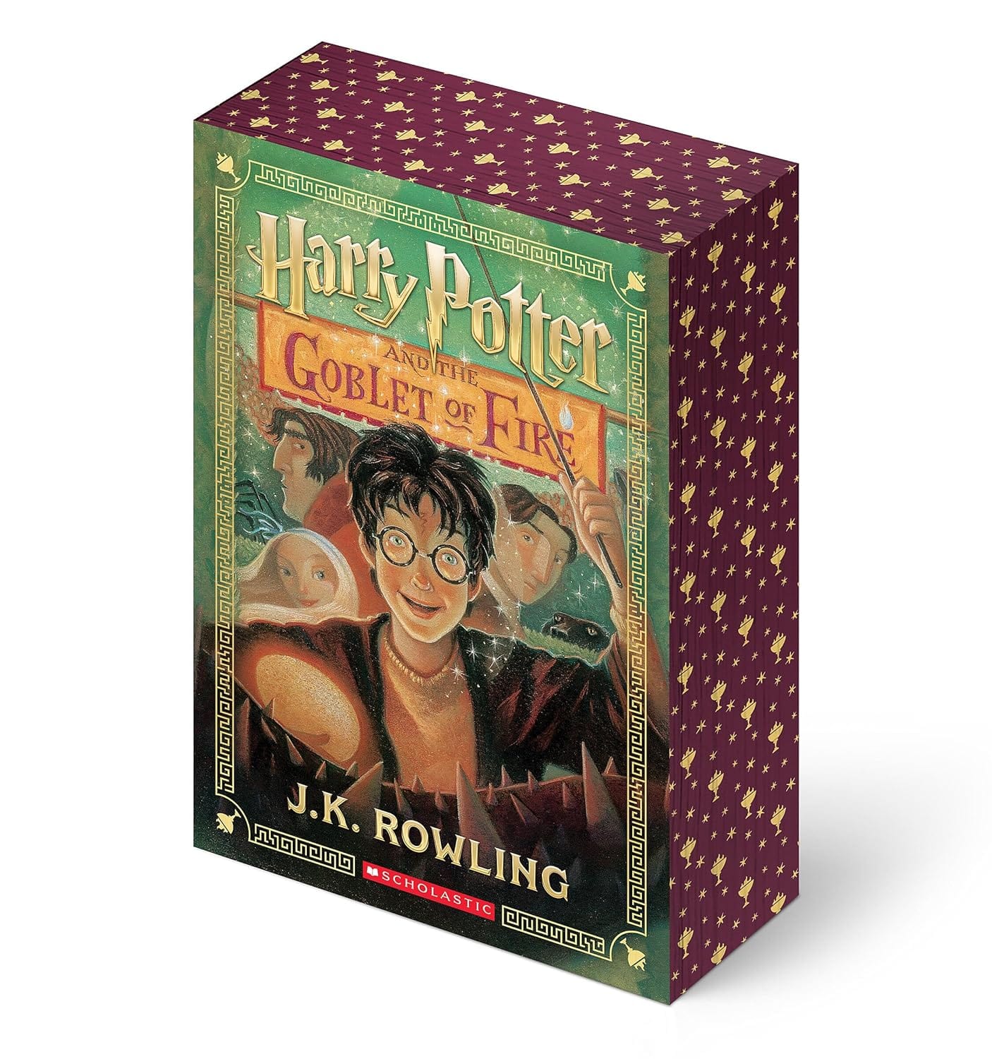 Marissa's Books & Gifts, LLC 9781546171423 Stenciled Edges Paperback Harry Potter and the Goblet of Fire (Harry Potter, Book 4)