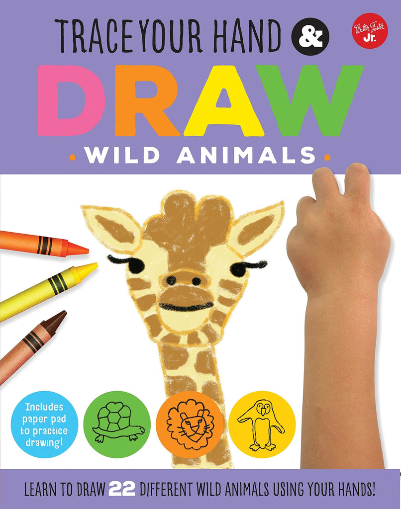 Marissa's Books & Gifts, LLC 9781633221758 Trace Your Hand & Draw: Wild Animals