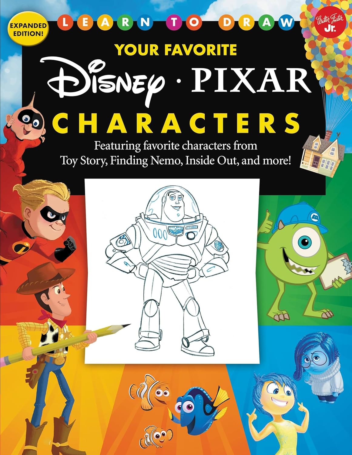 Marissa's Books & Gifts, LLC 9781633226777 Learn to Draw Your Favorite Disney/Pixar Characters: Expanded edition! Featuring favorite characters from Toy Story, Finding Nemo, Inside Out, and more! (Licensed Learn to Draw)