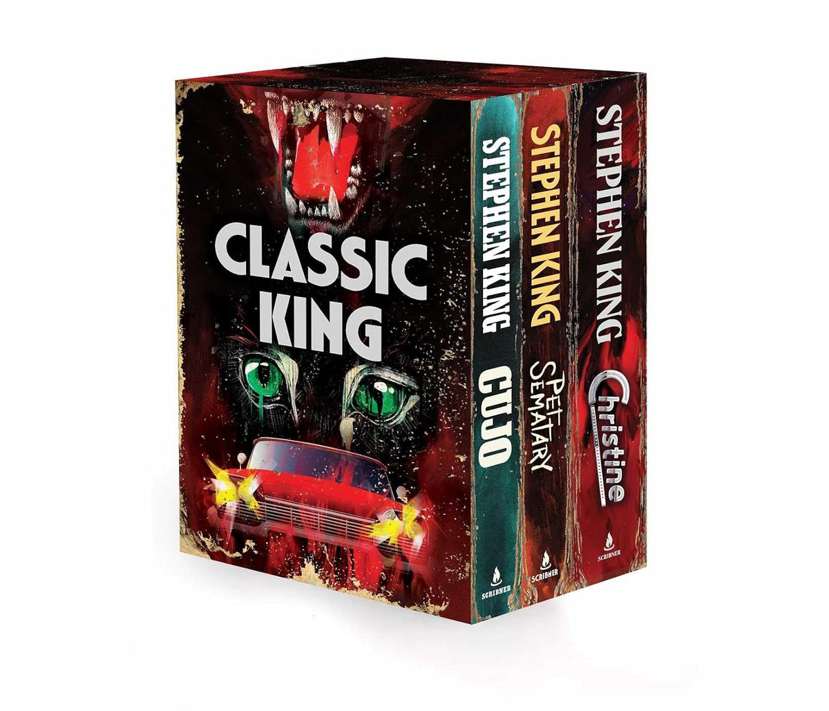 Ingram 9781668075890 Paperback Classic King Boxed Set 1: Christine, Cujo, Pet Sematary