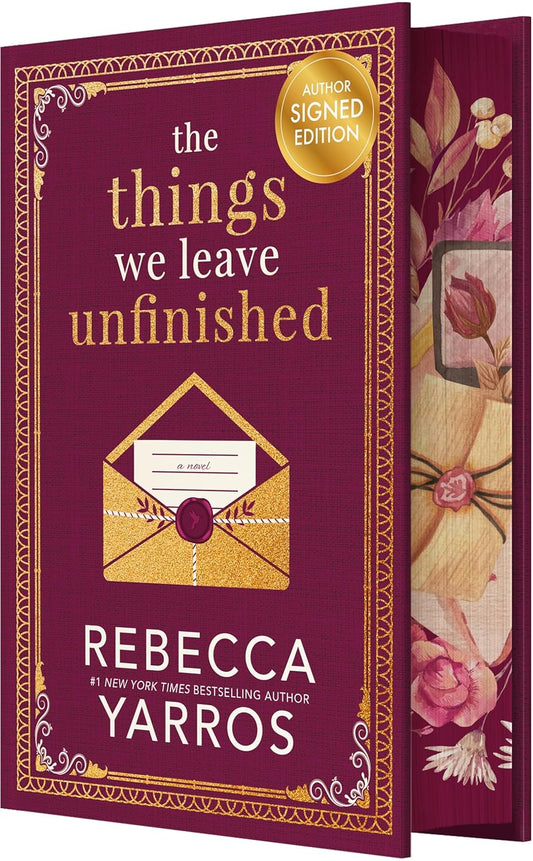 Marissa's Books & Gifts 9781682816318 Special Edition Hardcover The Things We Leave Unfinished (Signed Edition)