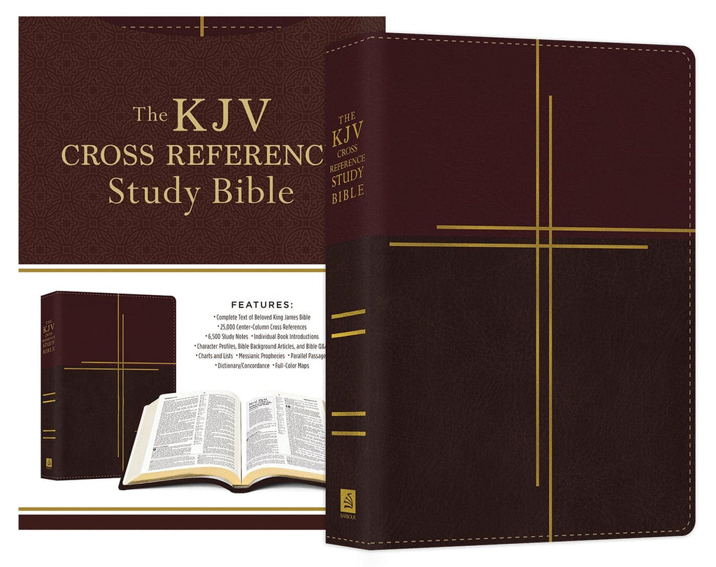 Marissa's Books & Gifts, LLC 9781683225973 KJV Cross Reference Study Bible Compact [Mahogany Cross]