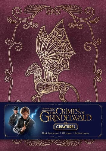 Marissa's Books & Gifts, LLC 9781683833062 Hardcover Fantastic Beasts: The Crimes of Grindelwald: Magical Creatures Hardcover Blank Sketchbook (Harry Potter)