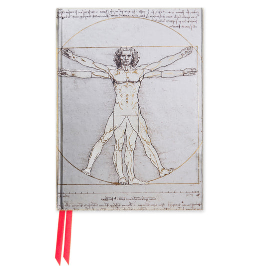 Marissa's Books & Gifts, LLC 9781786646262 Hardcover 6" x 4.5" Da Vinci: Vitruvian Man (Foiled Pocket Journal)