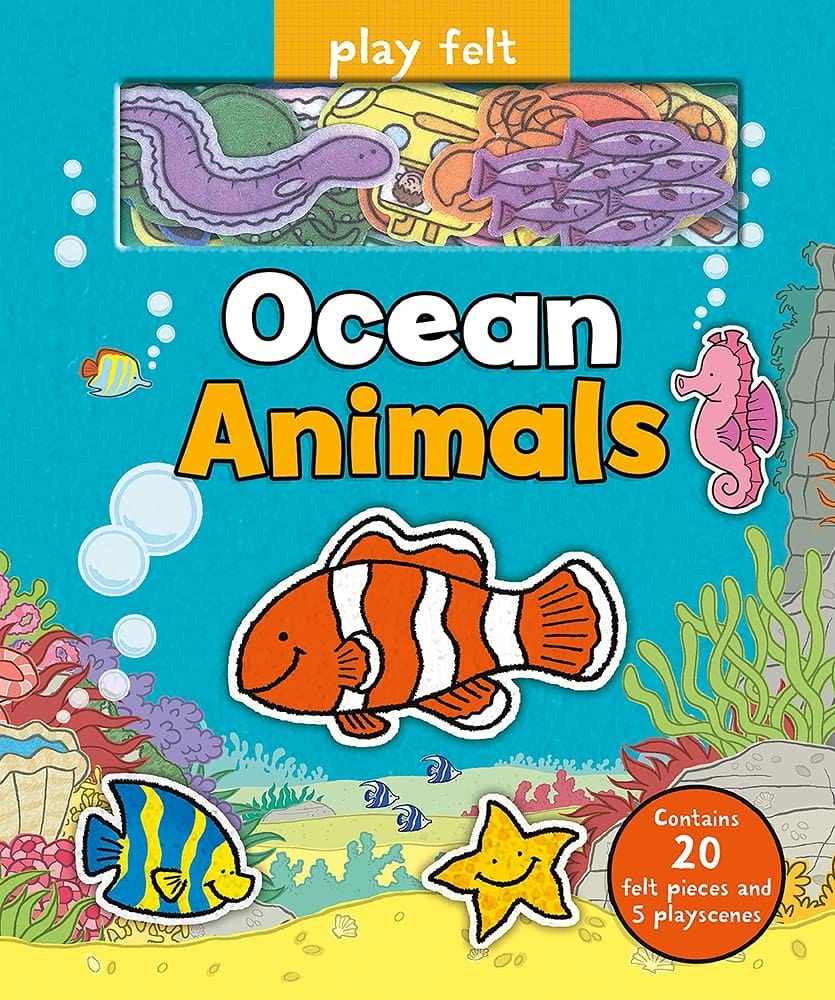 Marissa's Books & Gifts, LLC 9781787000841 Board Book Ocean Animals (Soft Felt Play Books)