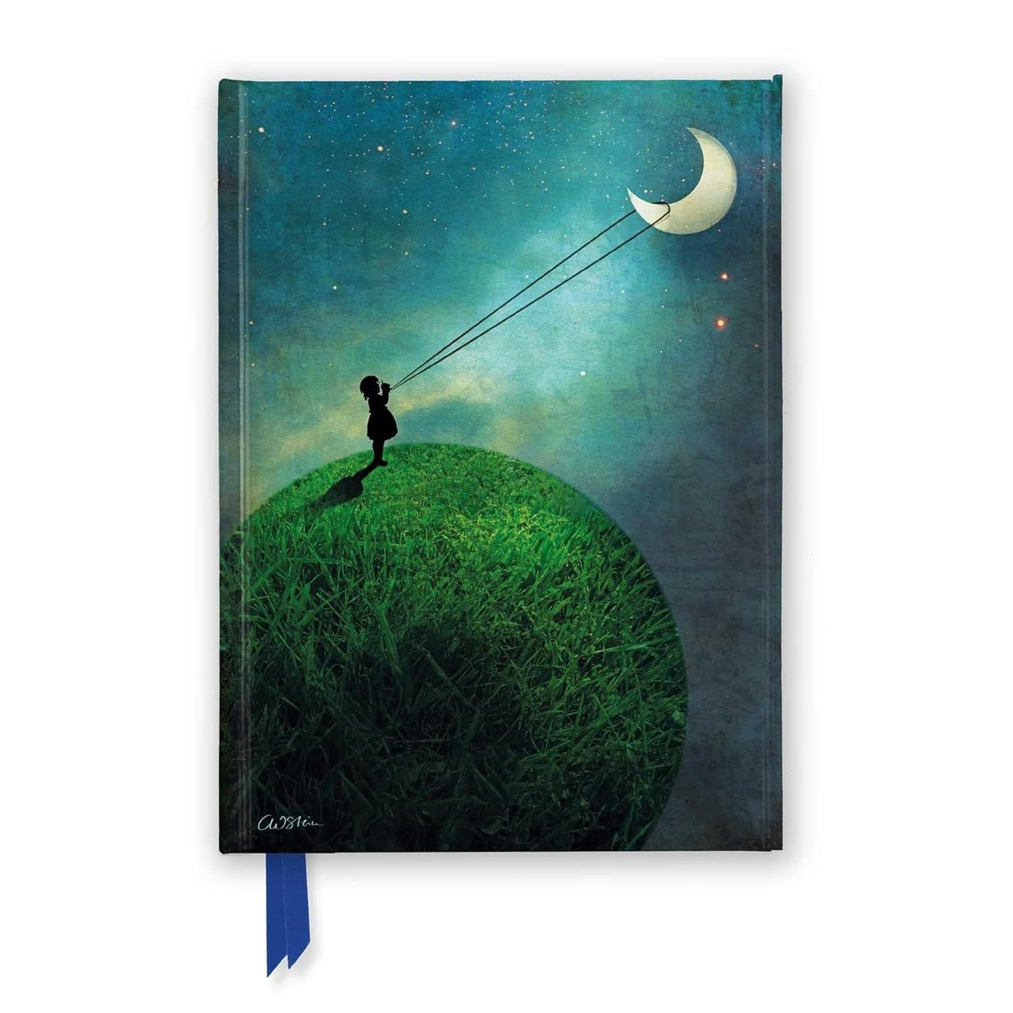 Marissa's Books & Gifts, LLC 9781787555563 Hardcover 8.25" x 6.125" Catrin Welz-Stein: Chasing the Moon (Foiled Journal)Size 8.5''x 6.125''