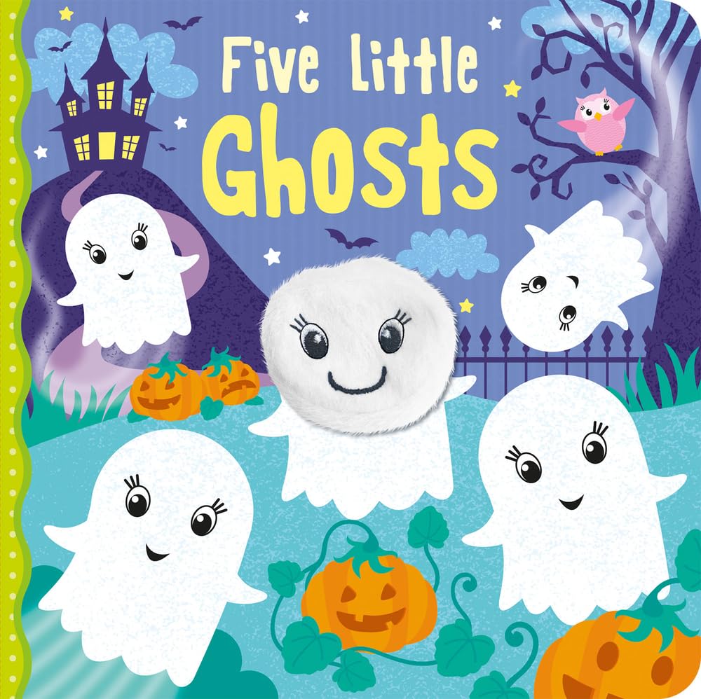 Marissa's Books & Gifts, LLC 9781789581867 Board Book Five Little Ghosts: Finger Puppet Books