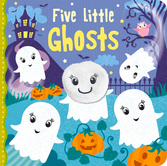 Marissa's Books & Gifts, LLC 9781789581867 Board Book Five Little Ghosts: Finger Puppet Books