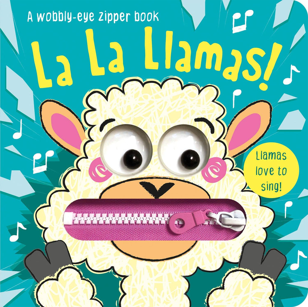 Marissa's Books & Gifts, LLC 9781789581904 Board Book La La Llamas! (Wobbly-Eye Zipper Books)