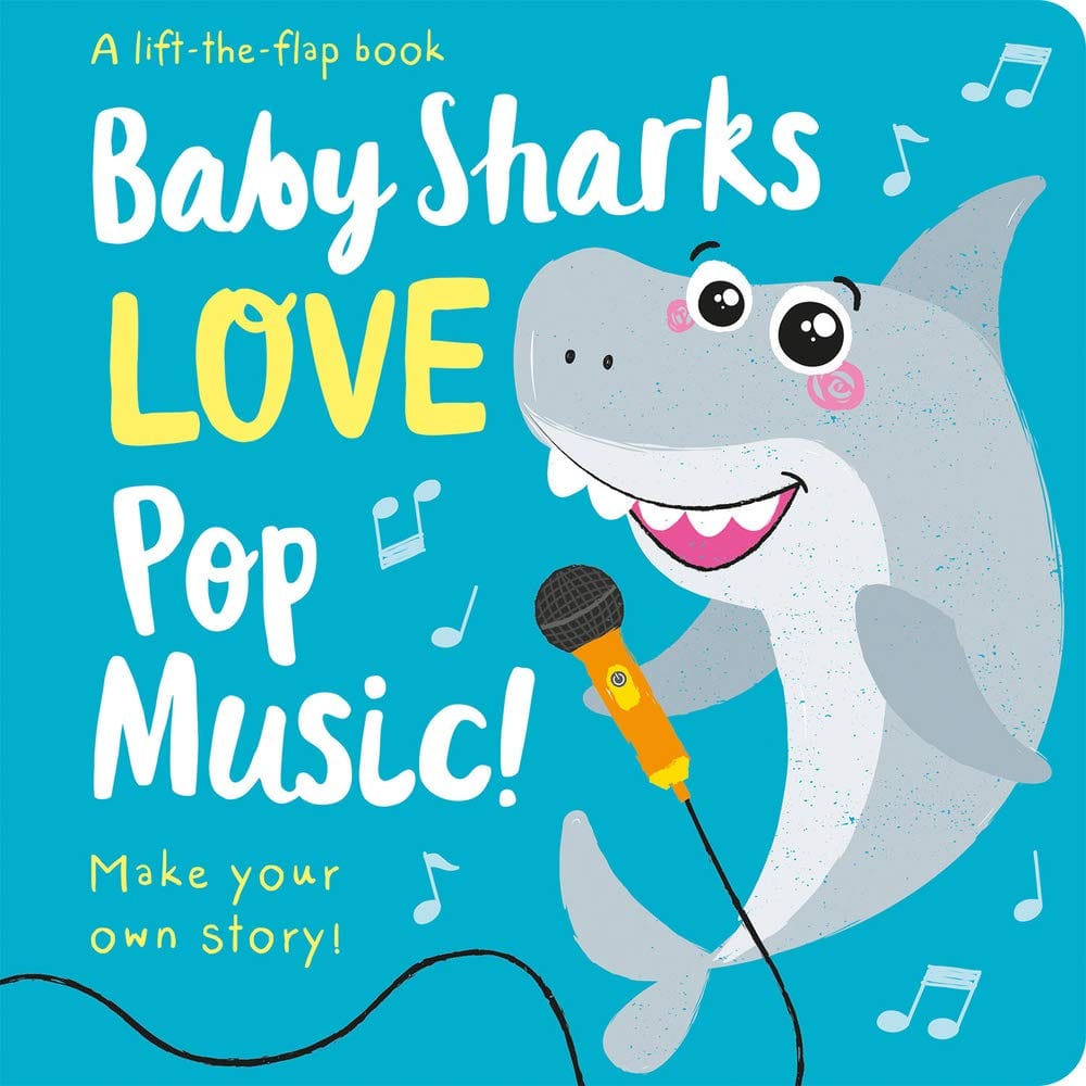 Marissa's Books & Gifts, LLC 9781789582383 Board Book Baby Sharks LOVE Pop Music!: Lift the Flap Storymaker