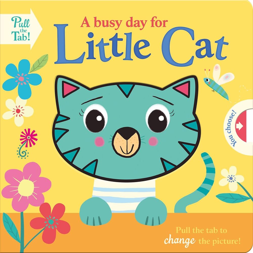 Marissa's Books & Gifts, LLC 9781789588637 Board Book A Busy Day for Little Cat: Push Pull Stories