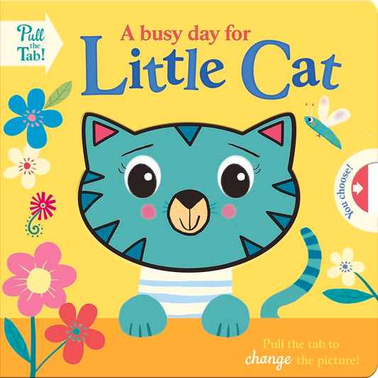 Marissa's Books & Gifts, LLC 9781789588637 Board Book A Busy Day for Little Cat: Push Pull Stories