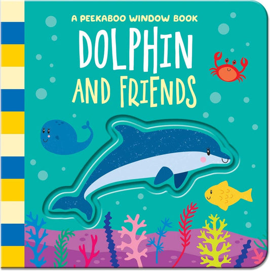 Marissa's Books & Gifts, LLC 9781801051170 Board Book Dolphin And Friends (Peekaboo Window Books)