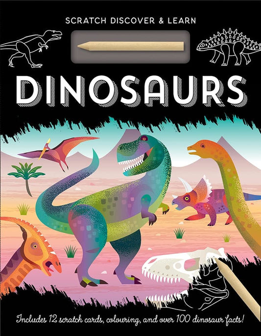 Marissa's Books & Gifts, LLC 9781801051330 Dinosaurs: Scratch, Discover & Learn