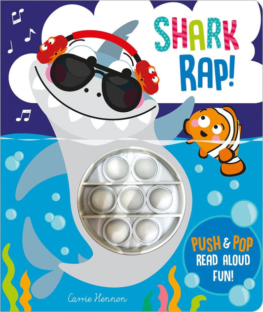 Marissa's Books & Gifts, LLC 9781801054867 Board Book Shark Rap!: Push Pop Bubble Books