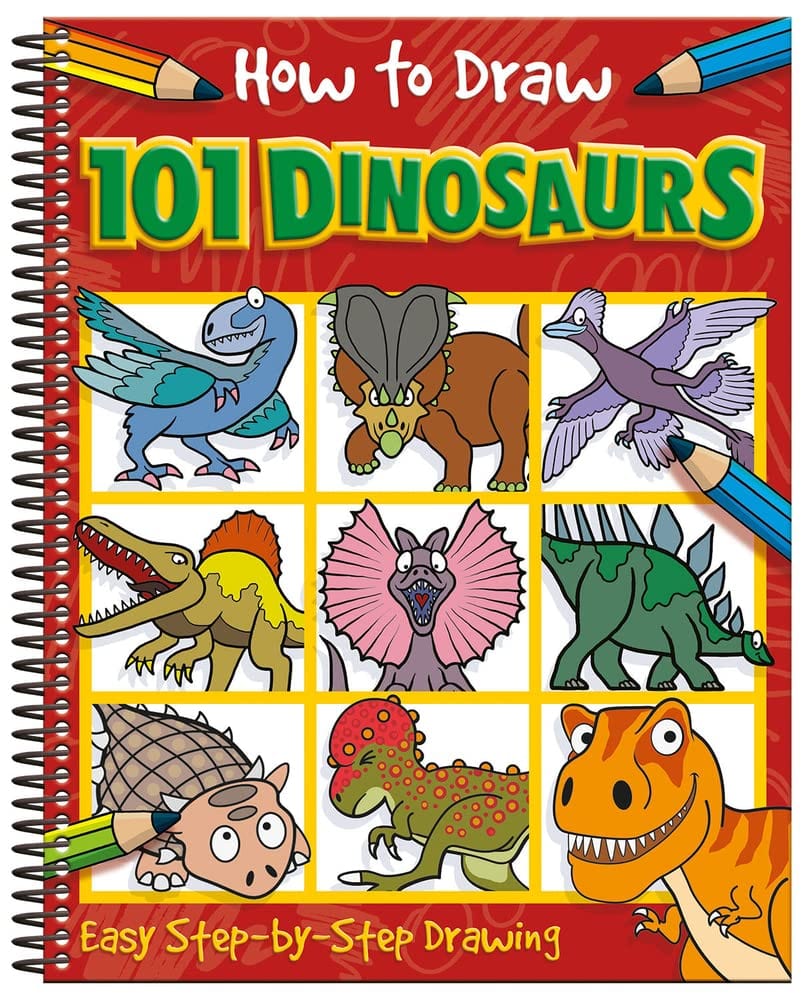 Marissa's Books & Gifts, LLC 9781801054959 Spiral How to Draw 101 Dinosaurs