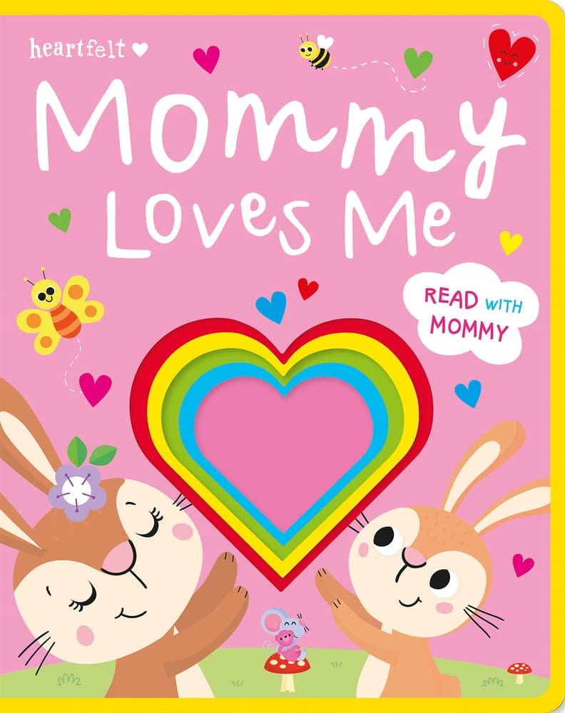 Marissa's Books & Gifts, LLC 9781801055727 Board Book Mommy Loves Me: Heartfelt Die-Cut Heart Book