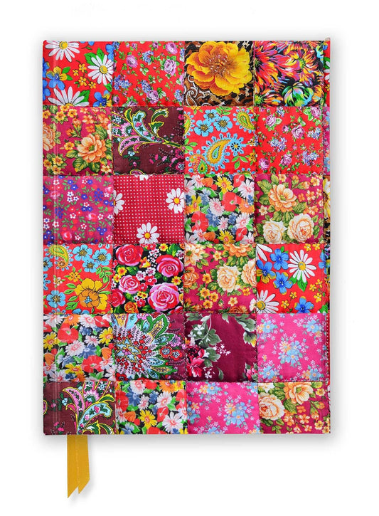 Marissa's Books & Gifts, LLC 9781804172889 Hardcover 8.5" x 6.125" Floral Patchwork Quilt (Foiled Journal)