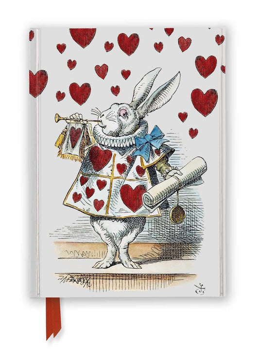 Marissa's Books & Gifts, LLC 9781804172896 Hardcover 8.5" x 6.125" Alice in Wonderland: White Rabbit (Foiled Journal)