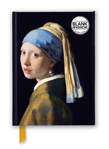 Marissa's Books & Gifts, LLC 9781804177136 Blank Inside Journal Johannes Vermeer: Girl with a Pearl Earring (Foiled Blank Journal)